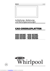 Whirlpool AGB 463/WP Aufstellungs- Und Bedienungsanleitung