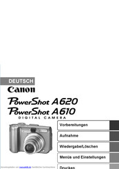 Canon PowereShot A620 Benutzerhandbuch