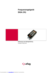 afag SIGA V6 Bedienungs- Und Montageanleitung