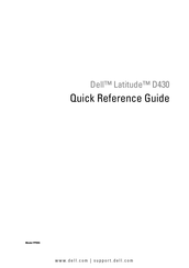 Dell Latitude D430 Schnellreferenzhandbuch