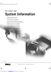 Dell Latitude C810 Systeminformationshandbuch