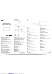 Samsung SyncMaster 400BX Schnellinstallationsanleitung