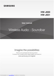 Samsung HW-J650 Bedienungsanleitung