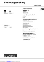 Ariston FZ 891 P.1 IX AUS Bedienungsanleitung
