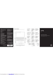 Dell XPS 13 L321X Schnellstart Handbuch