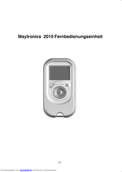 Maytronics 2010 Bedlenungsanleitung