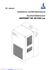 Beko DRYPOINT RA 20-960 eco Betriebsanleitung