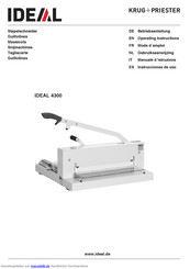 Krug+Priester Ideal 4300 Betriebsanleitung