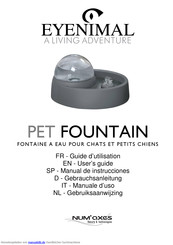 Num'axes Eyenimal PET FOUNTAIN Gebrauchsanleitung