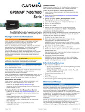 Garmin GPSMAP 7600 Installationsanleitung