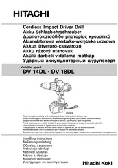 Hitachi DV 18DL Bedienungsanleitung