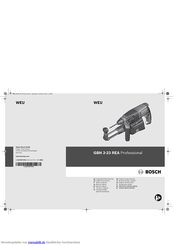 Bosch GBH 2-23 REA Professional Originalbetriebsanleitung