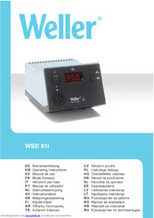 Weller WSD 81i Betriebsanleitung