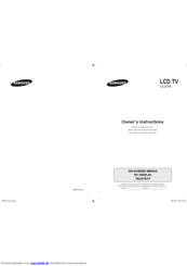 Samsung LE20S8 Bedienungsanleitung
