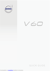 Volvo V60 CROSS COUNTRY 2018 Kurzanleitung
