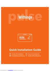 Withings Withings Pulse Installations Anleitung