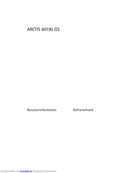 Aeg Electrolux ARCTIS 60190 GS Benutzerinformation