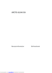 AEG Electrolux ARCTIS 65240 GA Benutzerinformation