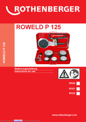 Rothenberger ROWELD P 125 Bedienungsanleitung