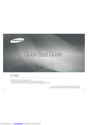 Samsung Digimax S1060 Schnellstartanleitung