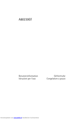 AEG Electrolux A 80230 GT Benutzerinformation