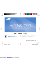 Samsung ST1000 Schnellstartanleitung