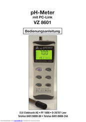 elv VZ 8601 Bedienungsanleitung