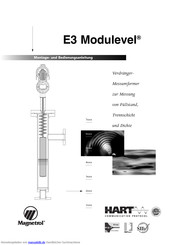 Magnetrol E3 Modulevel Montage- Und Bedienungsanleitung