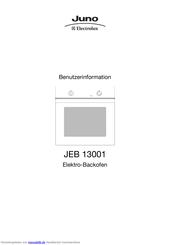 JUNO JEB 13001 Benutzerinformation