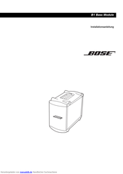 Bose B1 Bass Module Installationsanleitung