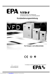 Delta epa vfd-f serie Kurzbedienungsanleitung