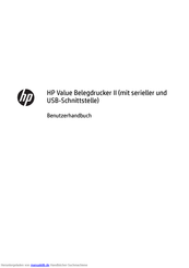 HP Value Belegdrucker II Benutzerhandbuch