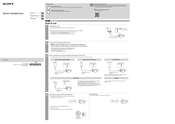 Sony MDR-1ADAC Startanleitung