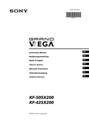 Sony Grand Wega KF-50SX200 Bedienungsanleitung