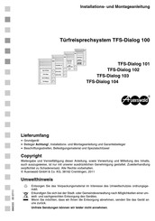Auerswald TFS-Dialog 104 Installations- Und Montageanleitung