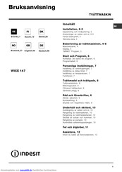 Indesit WIXE 147 Bedienungsanleitungen