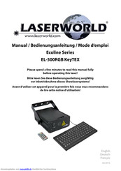 Laserworld Ecoline Series EL-500RGB KeyTEX Bedienungsanleitung
