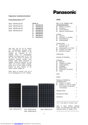 Panasonic VBHN325SJ47 Installationshandbuch