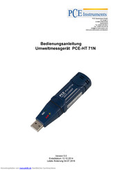PCE Instruments PCE-HT 71N Bedlenungsanleitung