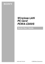 Sony PCWA-C300S Startanleitung