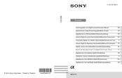 Sony NEX-F3Y Bedienungsanleitung