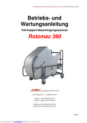 JUMA Rotomac 360 Betriebs- Und Wartungsanleitung