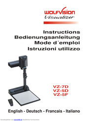 Wolfvision VZ-7D Bedienungsanleitung