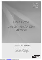 Samsung HT-E450HT-E453HT-E455 Benutzerhandbuch