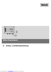 Wilo DrainAlarm Einbau- Und Betriebsanleitung
