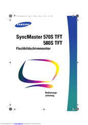 Samsung SyncMaster 580STFT Bedienungsanleitung