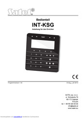 satel INT-KSG Bedienungsanleitung