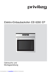 privileg EB 6280 EP Gebrauchs- Und Montageanleitung