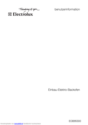 Electrolux EOB65300 Benutzerinformation