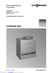 Viessmann VITOGAS 050 Serviceanleitung
